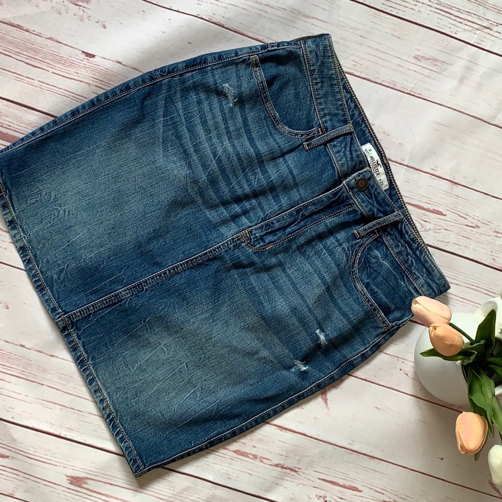 NWT HOLLISTER MINI denim skirt 29